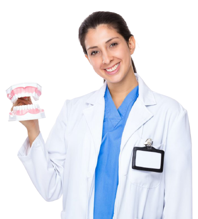 Dentist-hold-with-denture